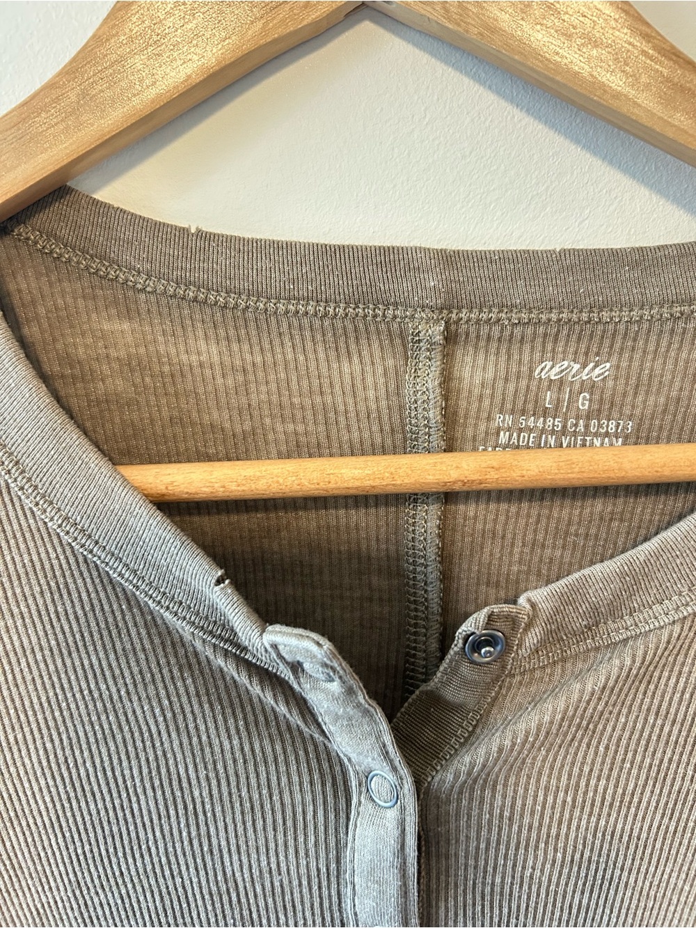 Aerie Ribbed Long Sleeve Top - Picture 4 of 5